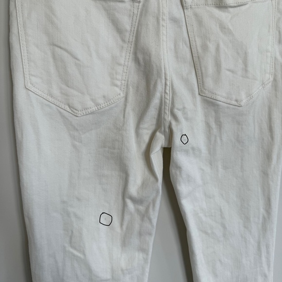 BDG Twig High Rise Crop Skinny Jeans Jeggings Ivory White Size 25 - Picture 12 of 12